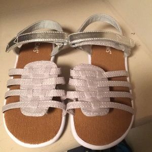 Toms silver sandals